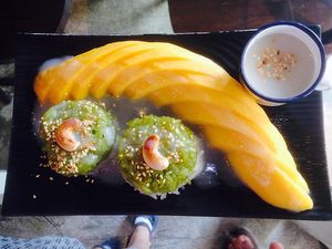 Big Mango Sticky Rice at The Plumber in Bangkok