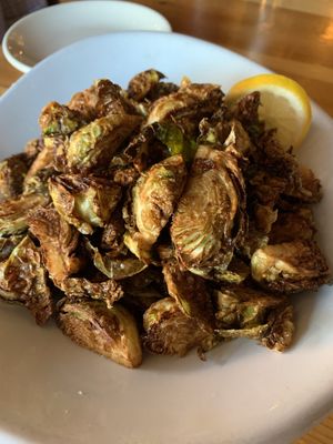 Roasted Brussels  at Cocina de La Sirena in Lubbock