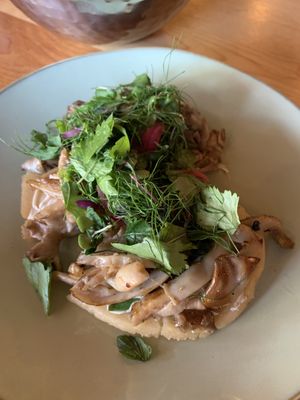 Fresh mushrooms  at Cocina de La Sirena in Lubbock