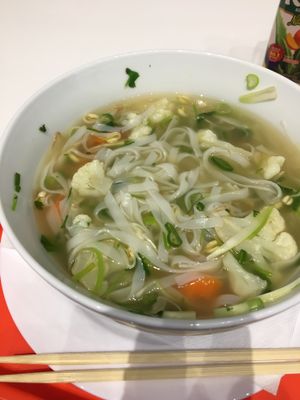 Huge bowl of soup at Pho in Bratislava