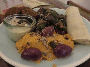 Oriental plate at World Food Trip in Blieskastel