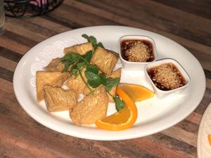 Fried tofu at JP Thailand Express in Nampa