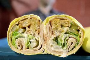 Falafel Wrap at Mama's Bakery & Deli in San Diego