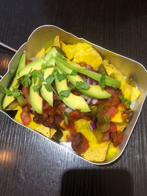 Loaded nachos to start ✌🏻 at Happy Friday Kitchen  in Oxford