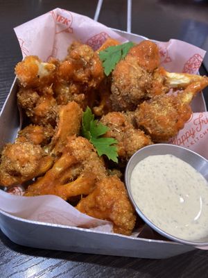 Cauliflower wings at Happy Friday Kitchen  in Oxford
