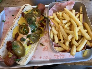 Chilli dog  at Happy Friday Kitchen  in Oxford