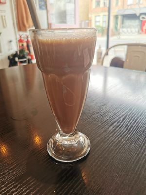 Chocolate peanut butter milkshake at Happy Friday Kitchen  in Oxford
