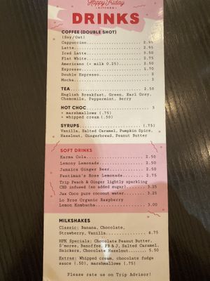Menu  at Happy Friday Kitchen  in Oxford