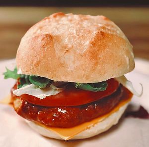 Buffalo burger  at Happy Friday Kitchen  in Oxford