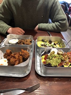 Selection of the sharing options  at Happy Friday Kitchen  in Oxford