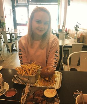 Mac daddy burger  at Happy Friday Kitchen  in Oxford