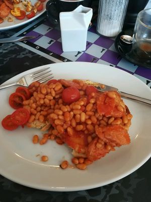 Posh beans - great breakfast choice at Bean Social in Durham