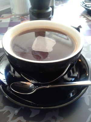 Americano at Bean Social in Durham
