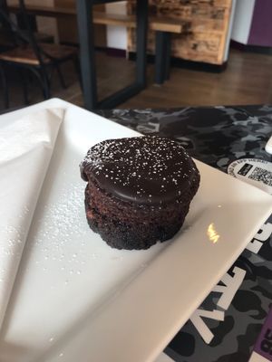Vegan Chocolate cake  at Bean Social in Durham