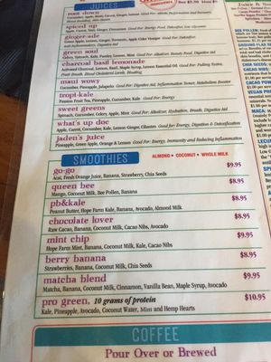 Drinks  at Enlightened Cafe in Ventnor