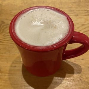 Latte drink at Santa Fe Oxygen and Healing Bar Apothecary in Santa Fe