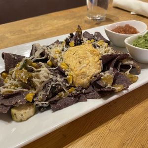 Vegan nachos  at Santa Fe Oxygen and Healing Bar Apothecary in Santa Fe