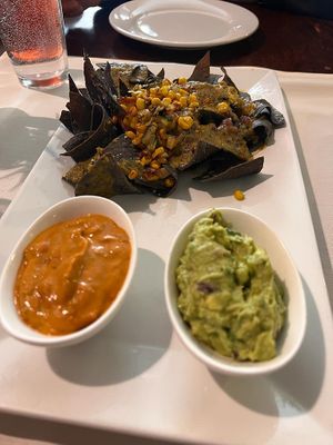 Vegan nachos  at Santa Fe Oxygen and Healing Bar Apothecary in Santa Fe