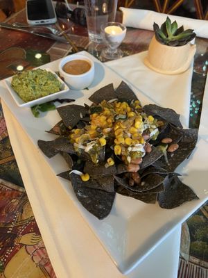 Nachos—excellent   at Santa Fe Oxygen and Healing Bar Apothecary in Santa Fe