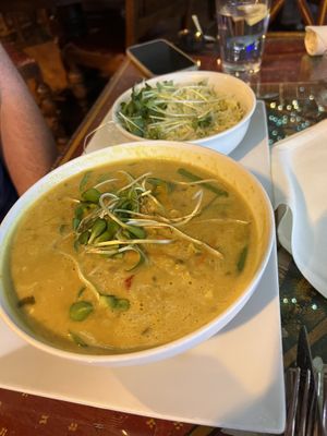 Curry—very good  at Santa Fe Oxygen and Healing Bar Apothecary in Santa Fe