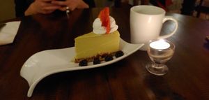 Vegan key lime pie! at Santa Fe Oxygen and Healing Bar Apothecary in Santa Fe