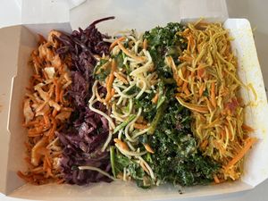 Five salads   at Eat Unique in Athlone