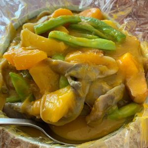 Pumpkin stew at Elaine's in Beijing