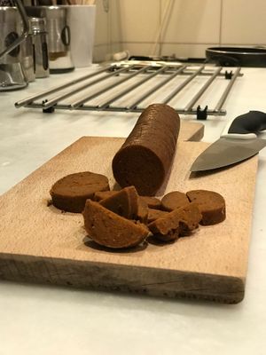 Vegan Sausage at Veganevden in Istanbul