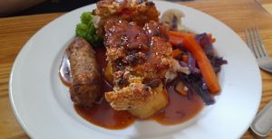 Mediterranean nut roast at Green Dragon in Wymondham