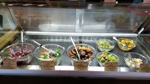 salad items at Troitskiy Most - Kuybysheva in St Petersburg