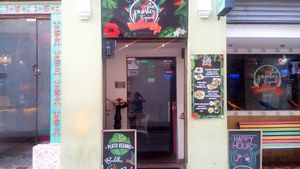 Façade at Punto Tropical in Cartagena