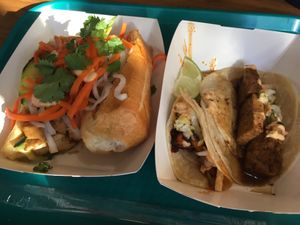 Bahn mi and tacos at Kalbi Taco Shack in St Louis