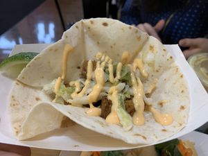 Vegan taco at Kalbi Taco Shack in St Louis