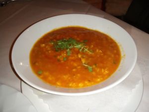 Dal-Shorba soup. Cheap and delicious. at Mount Everest in Berchtesgaden
