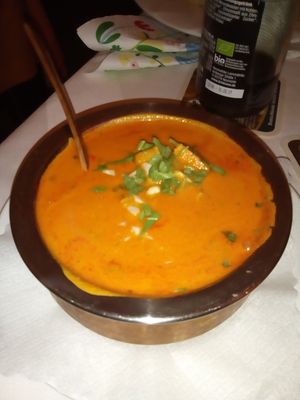 Vegan Sahi Paneer with tofu at Mount Everest in Berchtesgaden