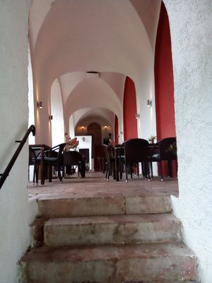Outside restaurant at Mount Everest in Berchtesgaden