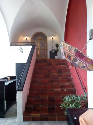 Outside restaurant at Mount Everest in Berchtesgaden