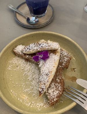 french toast  at Farm Girl - Sweaty Betty in London