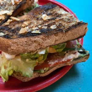 BLT close up at Farm Girl - Sweaty Betty in London