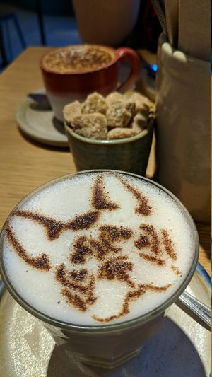 Chai latte at Farm Girl - Sweaty Betty in London