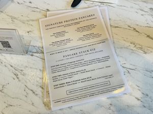 Pancake menu with some vegan options   at POG - Bachelor's Walk in Dublin