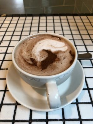 Vegan hot chocolate at POG - Bachelor's Walk in Dublin