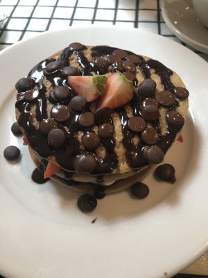 Vegan pancake  at POG - Bachelor's Walk in Dublin