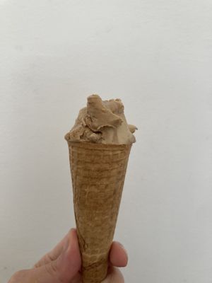 Coffee-almond-chocolate ice cream. Delicious!!  at Otello in Tel Aviv