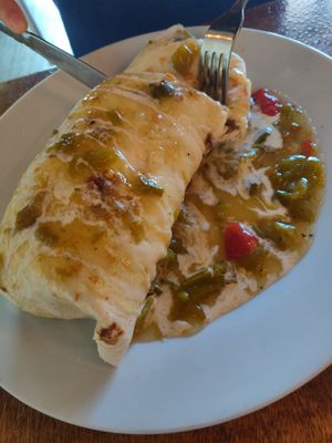 Acre burrito with green chili at The Acre - Wyoming Blvd in Albuquerque