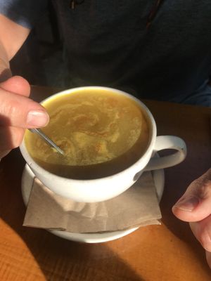 Hot apple cider at Sage Regenerative Kitchen in Pasadena