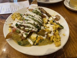 Chilaquiles   at Sage Regenerative Kitchen in Pasadena