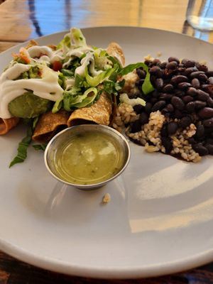 Crispy potato flautas at Sage Regenerative Kitchen in Pasadena