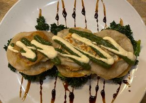 Butternut squash “ravioli"  at Sage Regenerative Kitchen in Pasadena