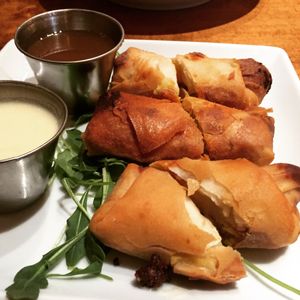 Crispy samosa rolls at Sage Regenerative Kitchen in Pasadena